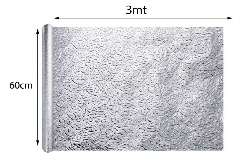 Comprar Aluminio Autoadhesivo Protector Cocina en Electroshopy - Ángulo 3